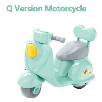 Cartoon Q Miniature Motorbike 6 Styles Pull Back Dollhouse Car Mini Model Fall-Resistant Chirldren\'s Toy Dollhouse Furniture Car