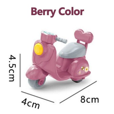 Karikatūra Q miniatūrs motocikls, 6 stilu atpakaļvelkama automašīna