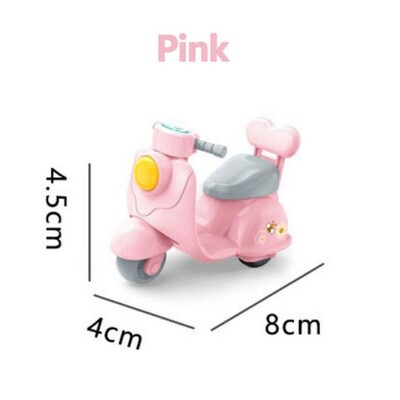 Karikatūra Q miniatūrs motocikls, 6 stilu atpakaļvelkama automašīna