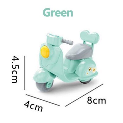 Karikatūra Q miniatūrs motocikls, 6 stilu atpakaļvelkama automašīna