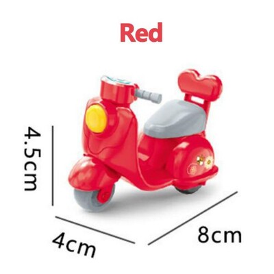 Karikatūra Q miniatūrs motocikls, 6 stilu atpakaļvelkama automašīna