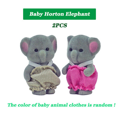 Elephant Baby Dollhouse Vonios kambarys „Pasidaryk pats“ tualeto reikmenys 1/12 Forest Family Miniatiūros Baldai lėlėms Žaislas Virtuvė Mergaitei Dovanos
