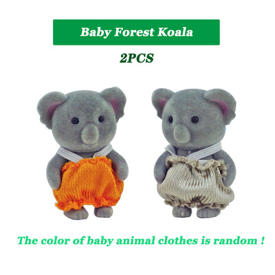 Elephant Baby Dollhouse Vonios kambarys „Pasidaryk pats“ tualeto reikmenys 1/12 Forest Family Miniatiūros Baldai lėlėms Žaislas Virtuvė Mergaitei Dovanos