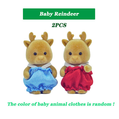 Elephant Baby Dollhouse Vonios kambarys „Pasidaryk pats“ tualeto reikmenys 1/12 Forest Family Miniatiūros Baldai lėlėms Žaislas Virtuvė Mergaitei Dovanos