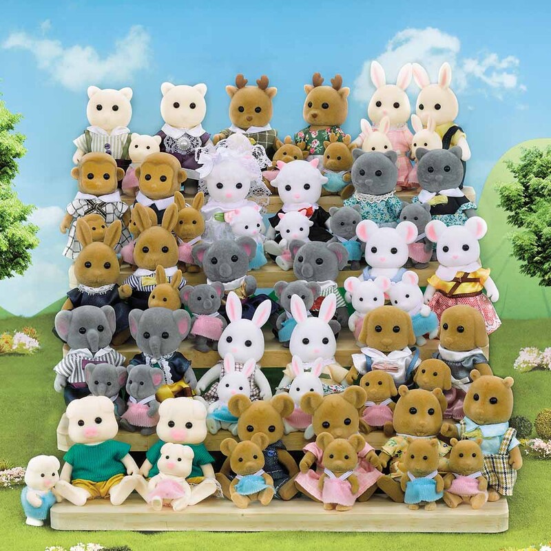 Elephant Baby Dollhouse Vonios kambarys „Pasidaryk pats“ tualeto reikmenys 1/12 Forest Family Miniatiūros Baldai lėlėms Žaislas Virtuvė Mergaitei Dovanos