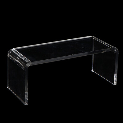 1vnt 1:12 Lėlių namelis Mini skaidrus kavos staliukas Svetainė Laisvalaikis PVC Stalas Mini Modelis Scena 101 * 50 * 50 Mm