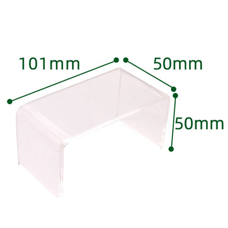1vnt 1:12 Lėlių namelis Mini skaidrus kavos staliukas Svetainė Laisvalaikis PVC Stalas Mini Modelis Scena 101 * 50 * 50 Mm