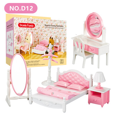 Lesná rodinná bábika 1:12 Domček pre bábiky Kuchynské doplnky Mini model Sobí zviera Miniatúrny nábytok Hra na hranie pre dievčatá Darčeky