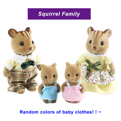 Lėlių namelio miniatiūriniai baldai 1/12 Miško šeimos zuikis mokyklinis autobusas Šiaurės elnių lėlės modeliavimo priedai Žaidimų namelis mergaitei Dovana