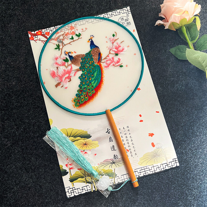 Двустранно ветрило за бродерия Су Вентилатор за бродерия Танцуващи реквизити