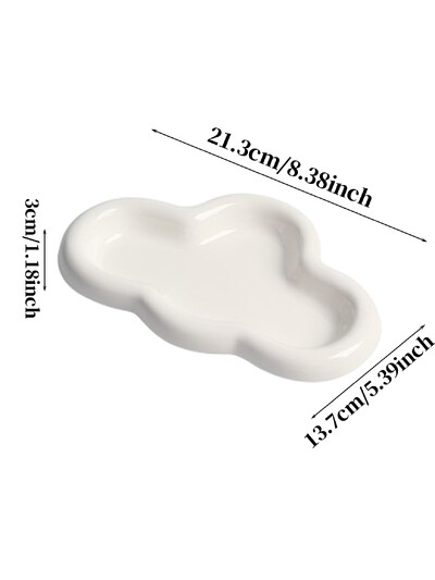 Keramický podnos na šperky A Premium Feeling Cloud, dizajn niky, bytová dekorácia, obývacia izba, aranžmán šperkov