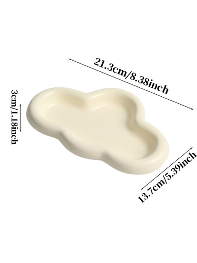 Keramický podnos na šperky A Premium Feeling Cloud, dizajn niky, bytová dekorácia, obývacia izba, aranžmán šperkov