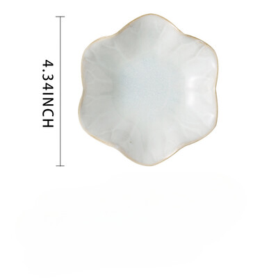 Kreatív és minimalista stílusú ékszertálca otthoni uzsonnatál ízesítő edény kerámia lótusz díszítő tányér és dekoratív kijelző