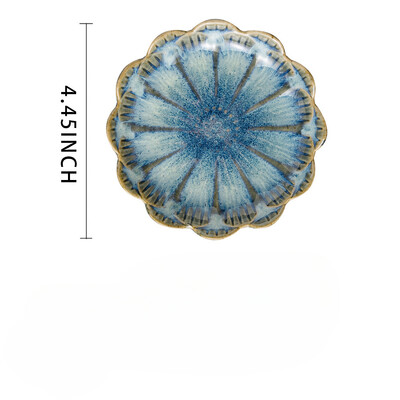 Kreatív és minimalista stílusú ékszertálca otthoni uzsonnatál ízesítő edény kerámia lótusz díszítő tányér és dekoratív kijelző