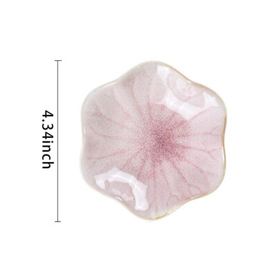 Kreatív és minimalista stílusú ékszertálca otthoni uzsonnatál ízesítő edény kerámia lótusz díszítő tányér és dekoratív kijelző