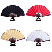 8 hüvelyk üres, összecsukható ventilátor, keleti stílusú, kézi ventilátor, összecsukható selyemszövet ventilátor, barkácsolás, írás és festés diákoknak kávézó