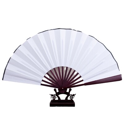 8 hüvelyk üres, összecsukható ventilátor, keleti stílusú, kézi ventilátor, összecsukható selyemszövet ventilátor, barkácsolás, írás és festés diákoknak kávézó