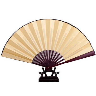 8 hüvelyk üres, összecsukható ventilátor, keleti stílusú, kézi ventilátor, összecsukható selyemszövet ventilátor, barkácsolás, írás és festés diákoknak kávézó
