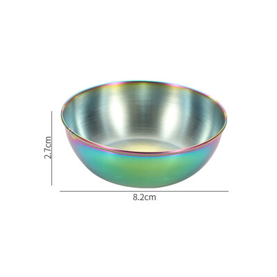 Nerūdijančio plieno padažo indas Prieskonių indas karštas puodas panardinimo dubuo mažas maisto padažo puodelis sušių acto sojų lėkštė užkandžių padėklas