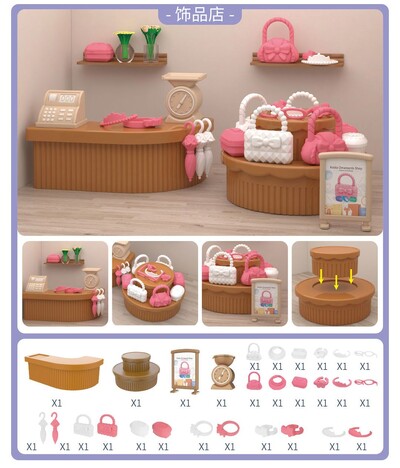 mini supermarket jocuri cumpărături casă de păpuși accesorii mobilier jucării pentru educație intelectuală pentru copii jucării de interacțiune cu familia