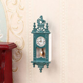 1PC Doll House Scene Recvisit Mini Retro Roman Clock Obývacia izba Dekorácia Prívesok Clock