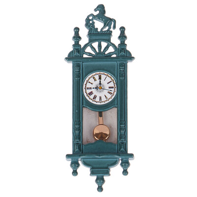 1PC Doll House Scene Recvisit Mini Retro Roman Clock Obývacia izba Dekorácia Prívesok Clock