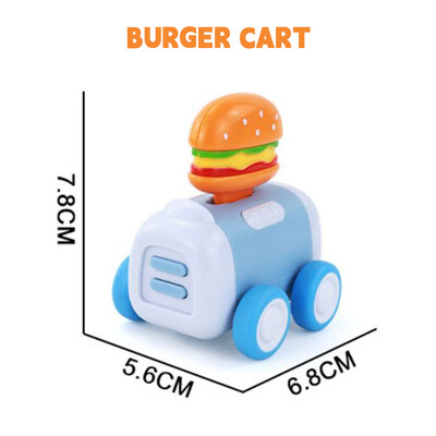 6 stilių gurmaniškas animacinis filmas Q versija, mini, atsitraukiama mašina, bulvytės, mėsainiai, sūpynės, inercija, žaislas, lėlių namelis, berniukas, žaislas, vaikų gimtadienio dovana