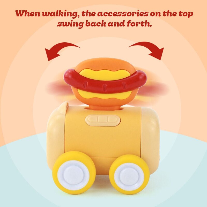 6 stilių gurmaniškas animacinis filmas Q versija, mini, atsitraukiama mašina, bulvytės, mėsainiai, sūpynės, inercija, žaislas, lėlių namelis, berniukas, žaislas, vaikų gimtadienio dovana