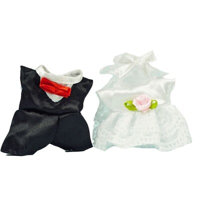 1/12 Miško šeima Mieli pliušiniai zuikio drabužiai lėlėms 9 cm Mini elnio namelio priedai Mados puošniai apsirengti lėlių nameliai mergaičių dovanos