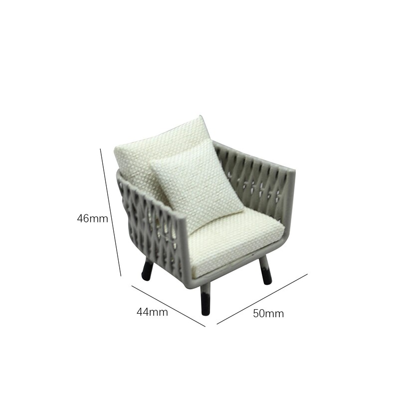 1/12 mastelio lėlių namelio sofos modeliavimas, apsimetinėjamas žaislas, skirtas fotorekvizitais Vaikams žaislas BJD lėlės dalys modelio scenos dekoravimas gyvenamasis kambarys