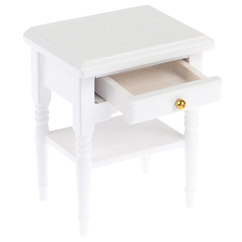 1 ks 1:12 miniatúrny nábytok do domčeka pre bábiky, nočná skriňa, dekorácia izby do domčeka pre bábiky