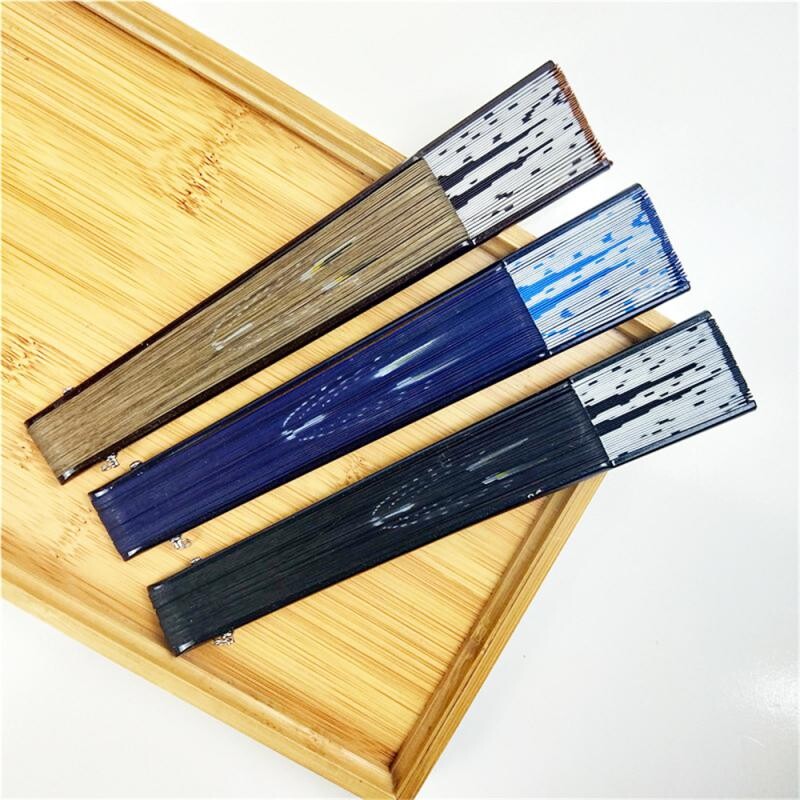 1 db 21 cm-es japán stílusú macska mintás bambusz összecsukható ventilátor női szép rajzfilm cica kézlegyezők kimonó fürdőköpeny legyezők kézműves dekoráció