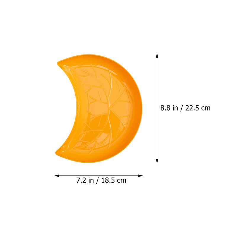 5 buc. Recipient pentru prăjituri Vas drăguț pentru aperitiv Tavă din ceramică pentru gustări Farfurie pentru condimente Vasă în formă de lună