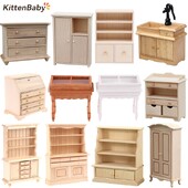 1:12 Domček pre bábiky Miniatúrna skriňa Drez Komoda so zásuvkami Knižnica Model Šatník Úložný priestor Skrinka Nábytok Domček pre bábiky Príslušenstvo