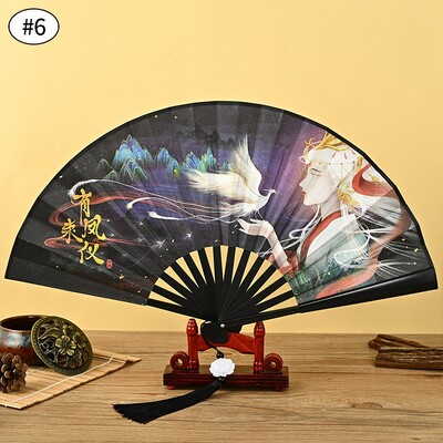 Kínai japán bambusz összecsukható ventilátor Vintage kézi ventilátorok esküvői tánchoz Cosplay parti fali dekorációhoz fotó kellékek 부채