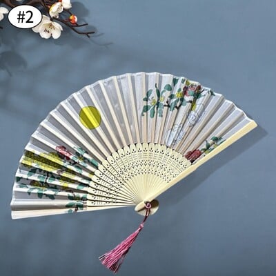 Kínai japán bambusz összecsukható ventilátor Vintage kézi ventilátorok esküvői tánchoz Cosplay parti fali dekorációhoz fotó kellékek 부채