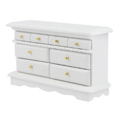 1:12 Lėlių namelis Miniatiūrinis miegamojo šoninės spintelės komodos baldų priedai