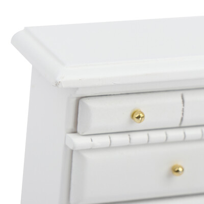 1:12 Lėlių namelis Miniatiūrinis miegamojo šoninės spintelės komodos baldų priedai