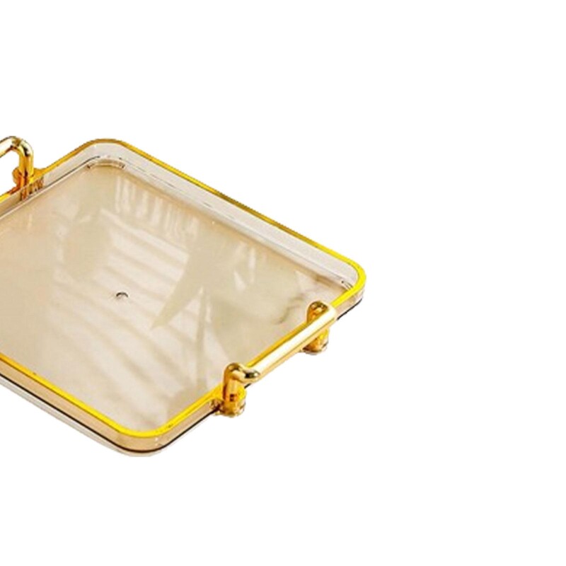 Dekoratyvinis padėklas auksiniu kraštu su rankenomis Dekoratyvinis padėklas skirtas