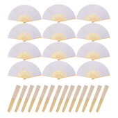 1/3/5/10 db Összehajtható papírlegyező hordozható kínai bambuszlegyező esküvői ajándékok vendégnek születésnapi parti dekoráció gyerekeknek festés