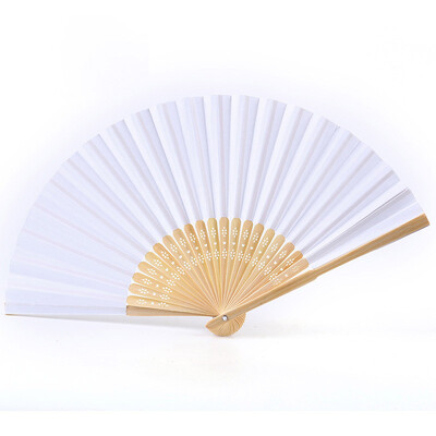 1/3/5/10 db Összehajtható papírlegyező hordozható kínai bambuszlegyező esküvői ajándékok vendégnek születésnapi parti dekoráció gyerekeknek festés