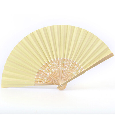 1/3/5/10 db Összehajtható papírlegyező hordozható kínai bambuszlegyező esküvői ajándékok vendégnek születésnapi parti dekoráció gyerekeknek festés