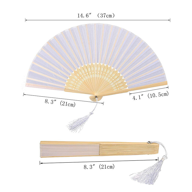 1/3/5/10 db Összehajtható papírlegyező hordozható kínai bambuszlegyező esküvői ajándékok vendégnek születésnapi parti dekoráció gyerekeknek festés