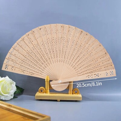 Drevený skladací ručný ventilátor, dámske tanečné ventilátory, dekorácia, čínske bambusové ventilátory, prenosný ručný ventilátor, potreby na párty a tanečné párty, 부채