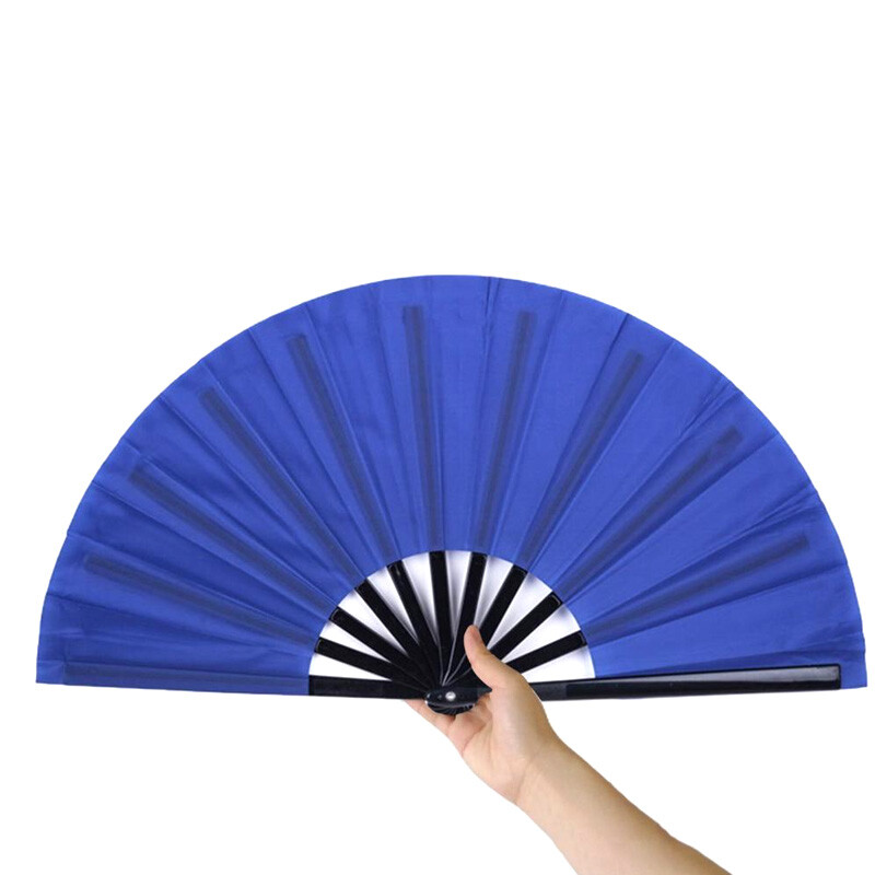 Čínsky štýl, prázdny skladací vejár, ručne vyrobený vejár, kung-fu tanec, čistofarebný taiči, obyčajný, ranné cvičenie, DIY remeslo pre domácu dekoráciu