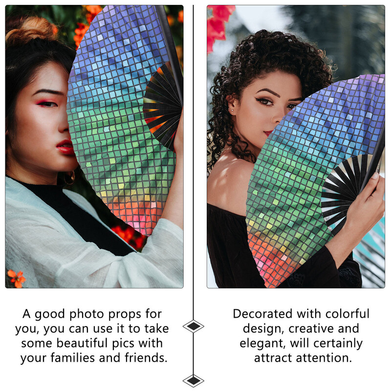 Görögdinnye összecsukható ventilátor japán dekor Japán stílusú dekoratív nyomtatás A nyári kézi fa