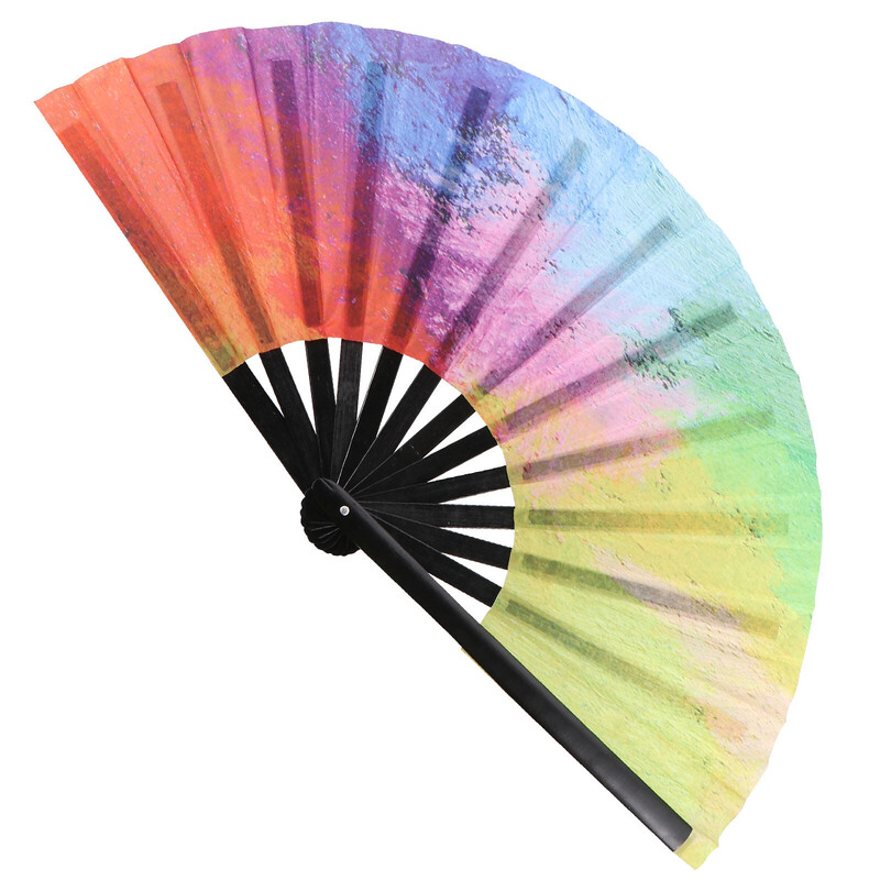 Görögdinnye összecsukható ventilátor japán dekor Japán stílusú dekoratív nyomtatás A nyári kézi fa