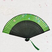 Ručný skladací ventilátor v vintage čínskom štýle, čisto farebný drevený ventilátor, tanečné predstavenie, vlastné rekvizity, svadobné párty, bytové dekorácie, remeslá