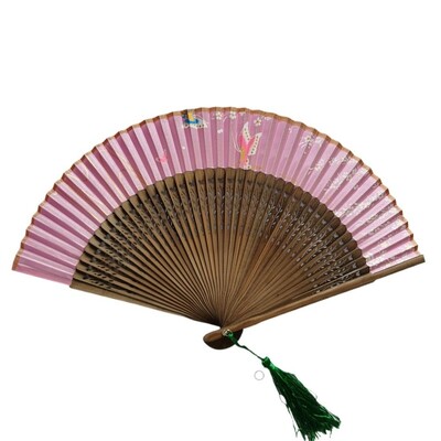 Ručný skladací ventilátor v vintage čínskom štýle, čisto farebný drevený ventilátor, tanečné predstavenie, vlastné rekvizity, svadobné párty, bytové dekorácie, remeslá