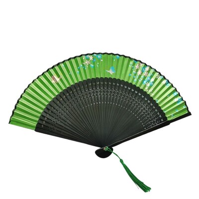Ručný skladací ventilátor v vintage čínskom štýle, čisto farebný drevený ventilátor, tanečné predstavenie, vlastné rekvizity, svadobné párty, bytové dekorácie, remeslá
